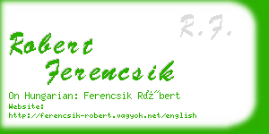 robert ferencsik business card